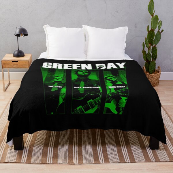 Item preview, Green Day Band Members American Idiot Green Panel designed and sold by FogliaDreamArt.