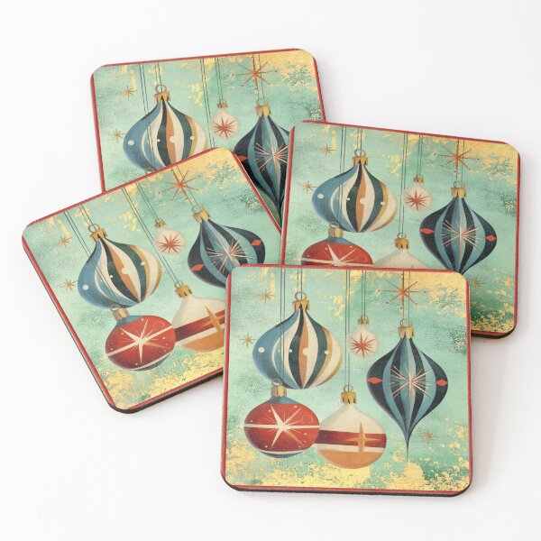 Item preview, Golden Retro Christmas E SQ designed and sold by Jean Plout.