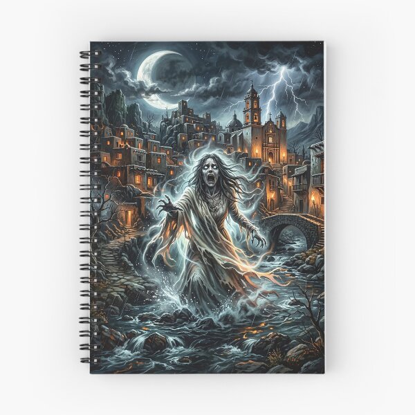 Item preview, La Llorona Rising From a Haunted River - Fantasy Art designed and sold by Lucid Dream Pixel.