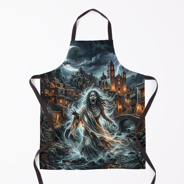 Item preview, La Llorona Rising From a Haunted River - Fantasy Art designed and sold by Lucid Dream Pixel.