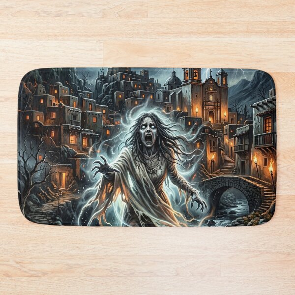 Item preview, La Llorona Rising From a Haunted River - Fantasy Art designed and sold by Lucid Dream Pixel.