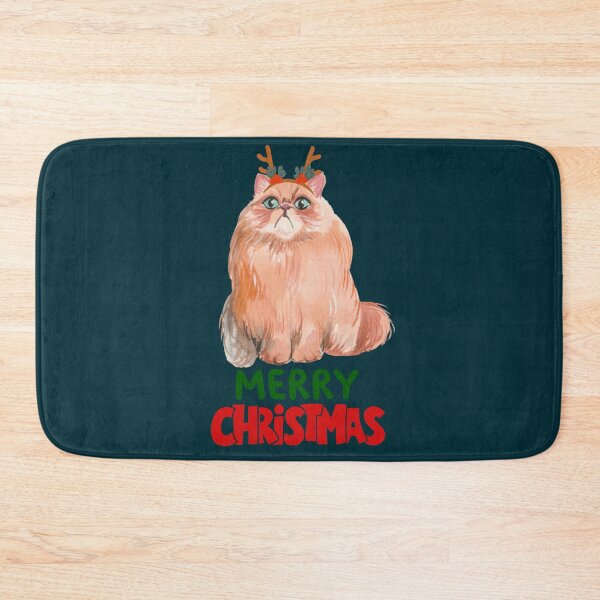 Item preview, Cute Persian Cat Merry Christmas Holiday Art designed and sold by stormk10.
