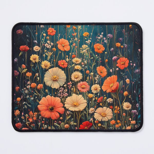Item preview, Enchanted wildflower meadow in the luminous moonlight designed and sold by Artdavesalzburg.