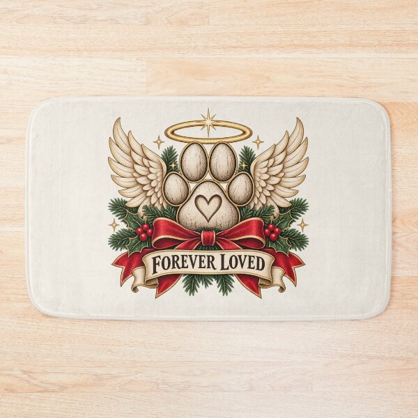 Item preview, Pet Memorial Christmas Gift Angel Wings Paw Forever Loved designed and sold by Corvoria.