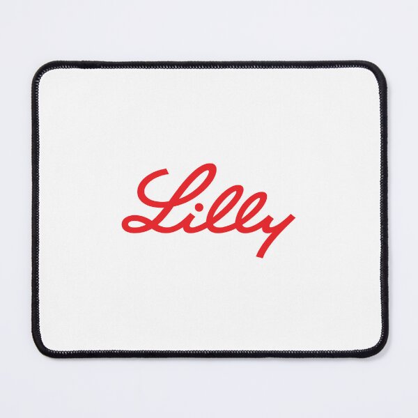 Item preview, Eli Lilly and Company Logo, Pharmaceutical Company Red Script Wordmark Brand designed and sold by maikb.
