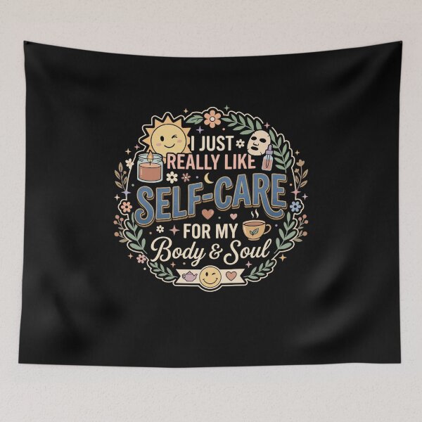 Item preview, I Just Really Like Self-Care Mental Health Self Care Quote designed and sold by AmeliaShirts.