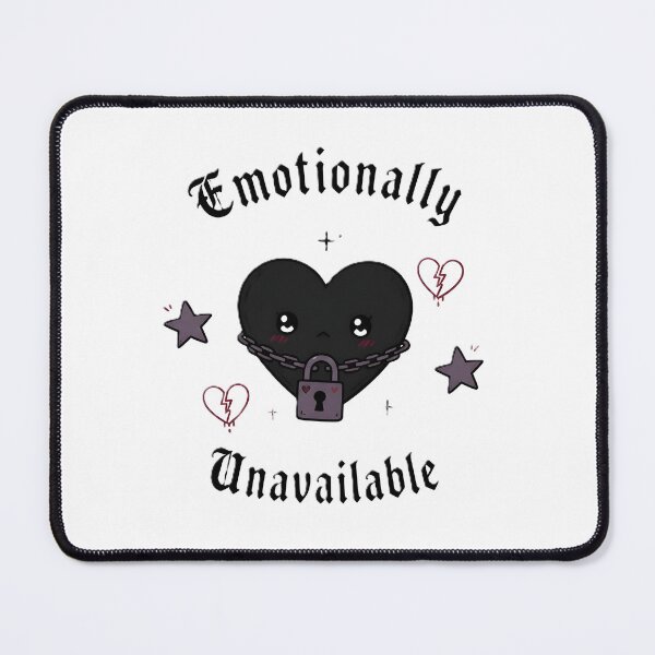 Item preview, Emotionally Unavailable | Locked Heart Gothic Dark Aesthetic designed and sold by dreamz-world.