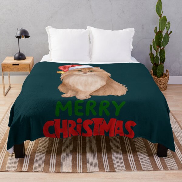 Item preview, Cute Persian Cat Merry Christmas Holiday Art designed and sold by stormk10.