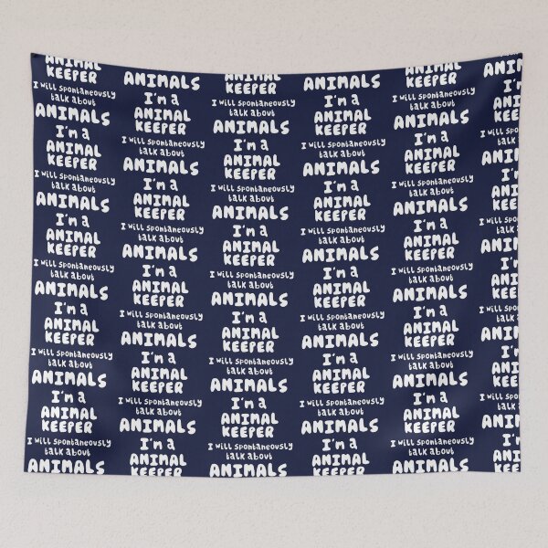 Item preview, I’m an Animal Keeper I Will Spontaneously Talk About Animals designed and sold by PrettylittlepastelUk.