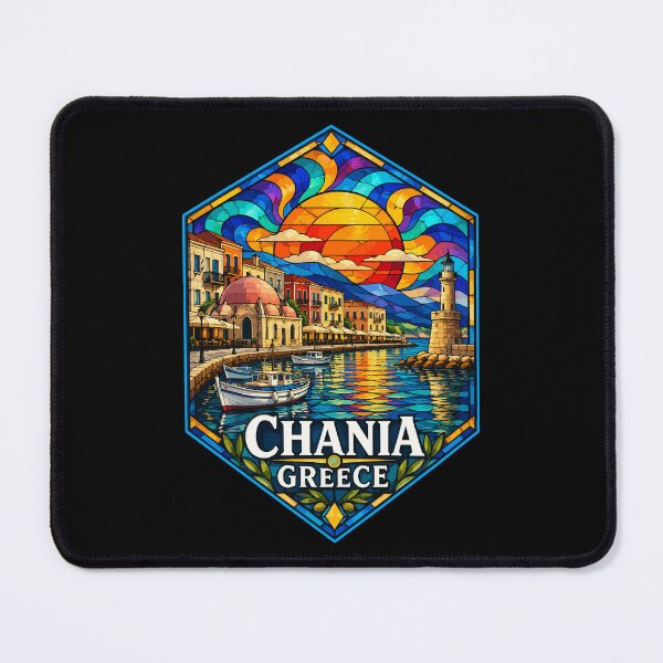 Item preview, Chania Crete Greece Stained Glass designed and sold by TomFrontierArt.