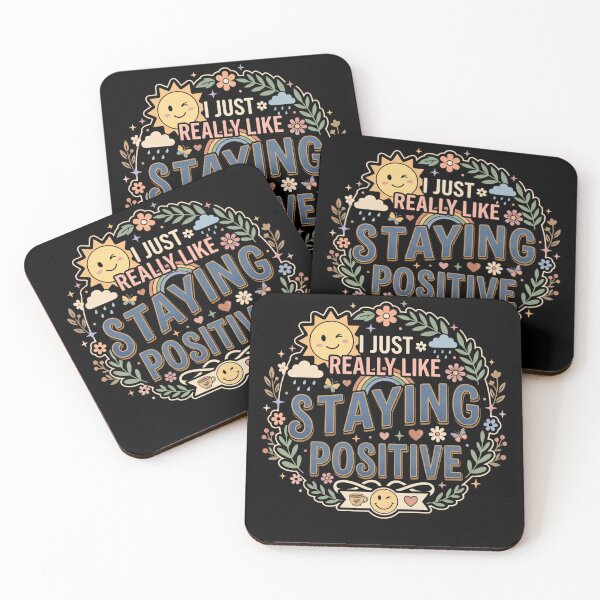 Item preview, I Just Really Like Staying Positive Mental Health Self Care Quote designed and sold by AmeliaShirts.