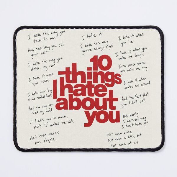 Item preview, Poem10thingsIhateaboutyou designed and sold by Di23Y.