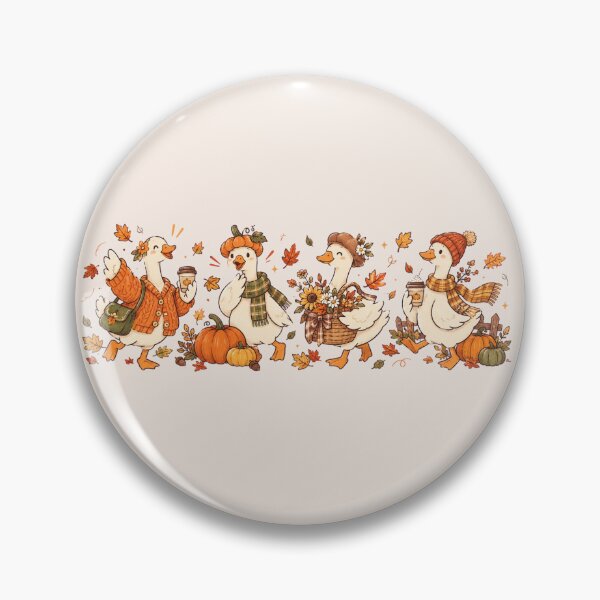 Item preview, Fall Goose, Cozy Autumn Goose, Silly Goose, Thanksgiving, Pumpkin, Fall Vibes designed and sold by Quiajia.