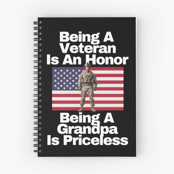 Item preview, Being A Veteran Is An Honor Being A Grandpa Is Priceless Art Design. designed and sold by fantasticdesign.