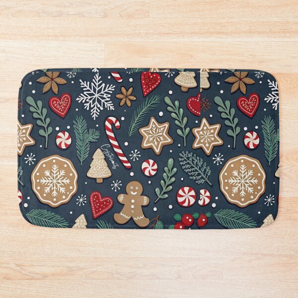 Item preview,  ​Christmas Gingerbread Cookies Seamless Pattern Illustration designed and sold by crystalar95.
