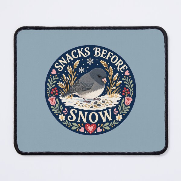 Item preview, Dark Eyed Junco Snowbird Winter Seedheads Scandinavian Folk Art designed and sold by shifumart.