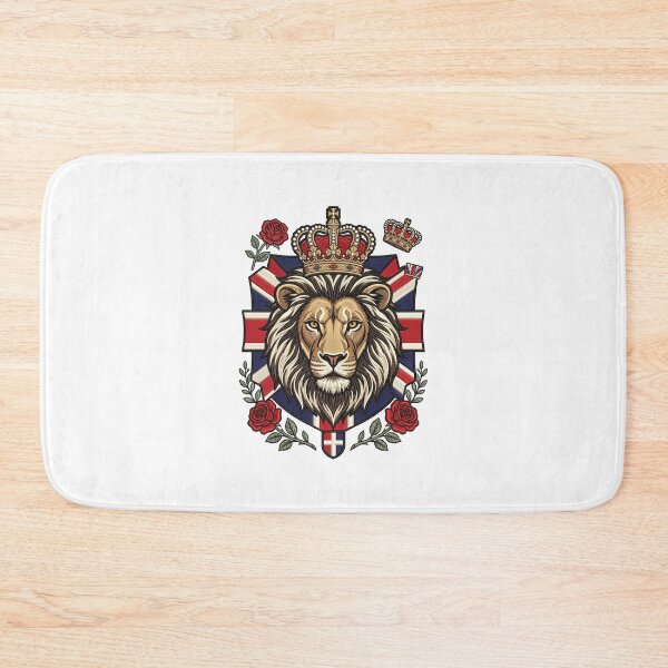 Item preview, UK Lion British Flag National Animal Artwork designed and sold by ArtDesignTp.