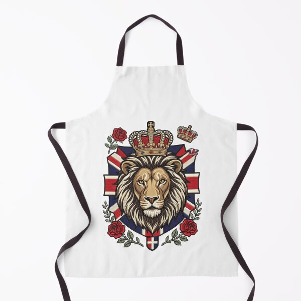 Item preview, UK Lion British Flag National Animal Artwork designed and sold by ArtDesignTp.