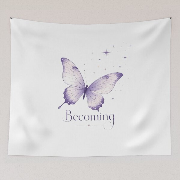 Item preview, Becoming | Purple Butterfly Transformation Aesthetic designed and sold by dreamz-world.