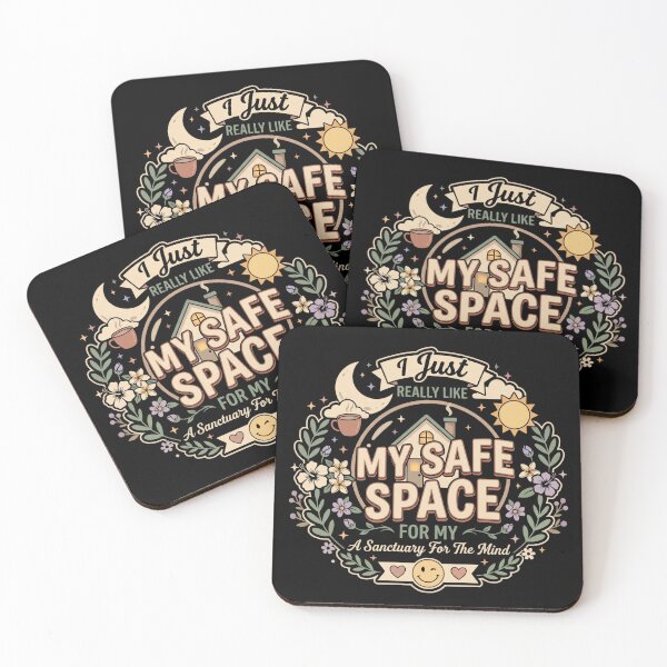 Item preview, I Just Really Like My Safe Space Mental Health Self Care Quote designed and sold by AmeliaShirts.