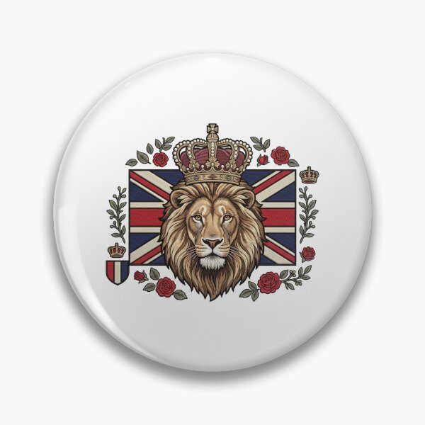 Item preview, UK Lion British National Animal Flag Artwork designed and sold by ArtDesignTp.