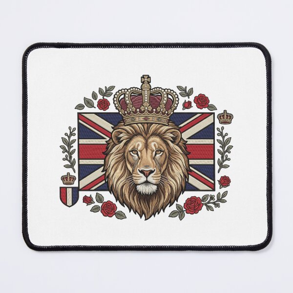 Item preview, UK Lion British National Animal Flag Artwork designed and sold by ArtDesignTp.