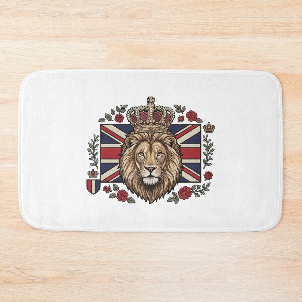 Item preview, UK Lion British National Animal Flag Artwork designed and sold by ArtDesignTp.