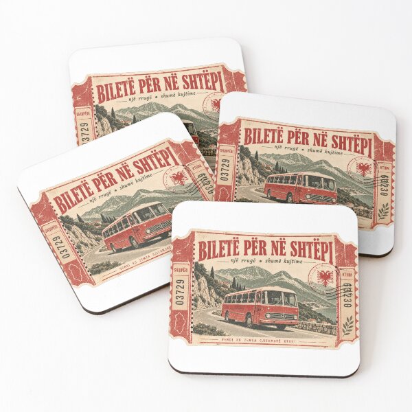 Item preview, Nostalgic ticket home to Albania design designed and sold by VisualLine.al.