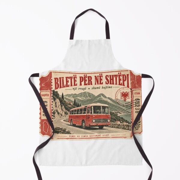 Item preview, Nostalgic ticket home to Albania design designed and sold by VisualLine.al.
