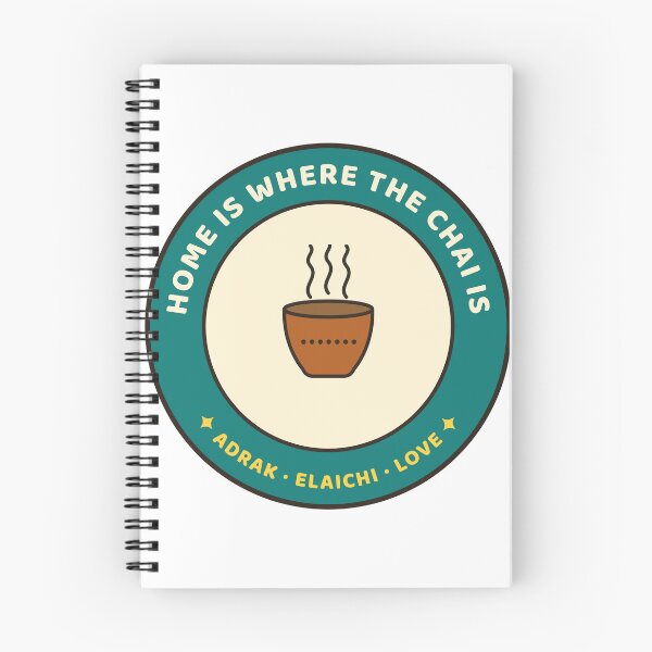 Item preview, Home Is Where the Chai Is (Adrak, Elaichi, Love) Badge designed and sold by Diya & Dot.