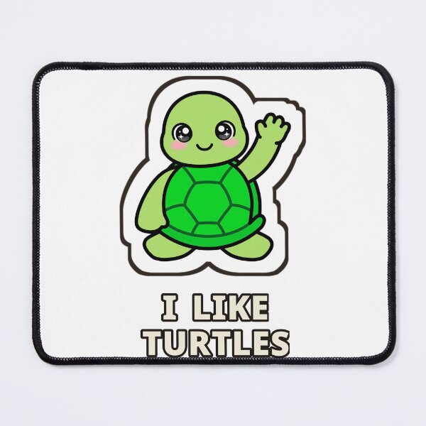 Item preview, I Like Turtles Cute Sticker designed and sold by The Oakhaven Archive.