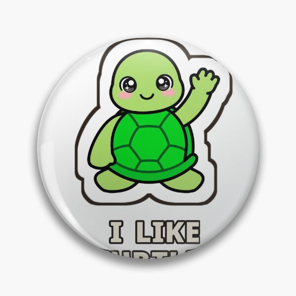 Item preview, I Like Turtles Cute Sticker designed and sold by The Oakhaven Archive.