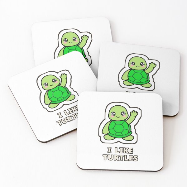 Item preview, I Like Turtles Cute Sticker designed and sold by The Oakhaven Archive.