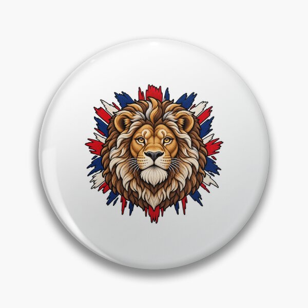 Item preview, UK Lion British Flag Lion National Animal Design designed and sold by ArtDesignTp.
