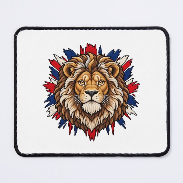 Item preview, UK Lion British Flag Lion National Animal Design designed and sold by ArtDesignTp.