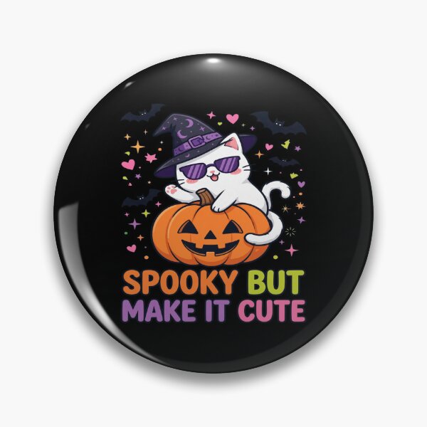 Item preview, Spooky But Make It Cute Cat Pumpkin Halloween designed and sold by Custom Crest.