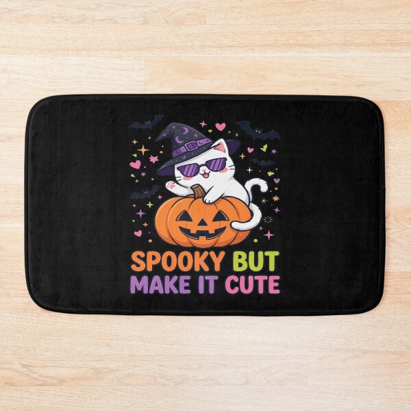 Item preview, Spooky But Make It Cute Cat Pumpkin Halloween designed and sold by Custom Crest.
