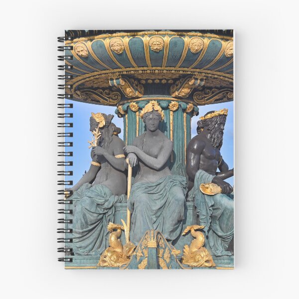 Item preview, Close up of bronze sculptures and gold ornaments on Fontaine des Fleuves in Paris designed and sold by goceris.