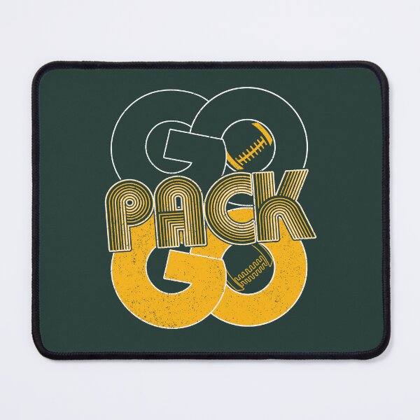 Item preview, Vintage Go Pack Go Distressed Green Bay Football designed and sold by Floral Vintage.