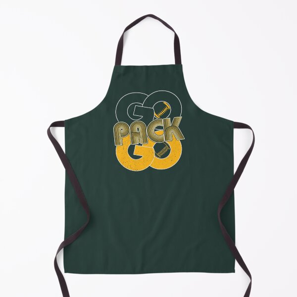 Artikelvorschau, Vintage Go Pack Go Distressed Green Bay Football entworfen und verkauft von Floral Vintage.