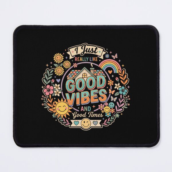 Item preview, I Just Really Like Good Vibes Health Self Care Quote designed and sold by AmeliaShirts.