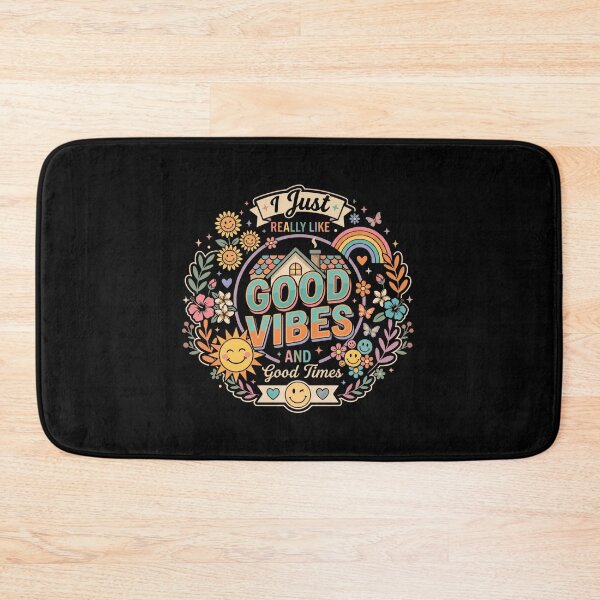 Item preview, I Just Really Like Good Vibes Health Self Care Quote designed and sold by AmeliaShirts.