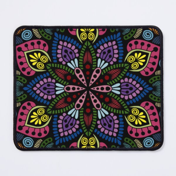 Item preview, Kaleidoscope Rainbow Floral Mandala designed and sold by FioreDiCiliegio.