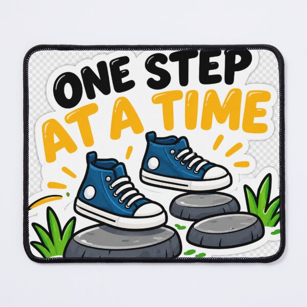 Item preview, One Step at a Time – Motivational Journey Sticker designed and sold by Kushwaha18.
