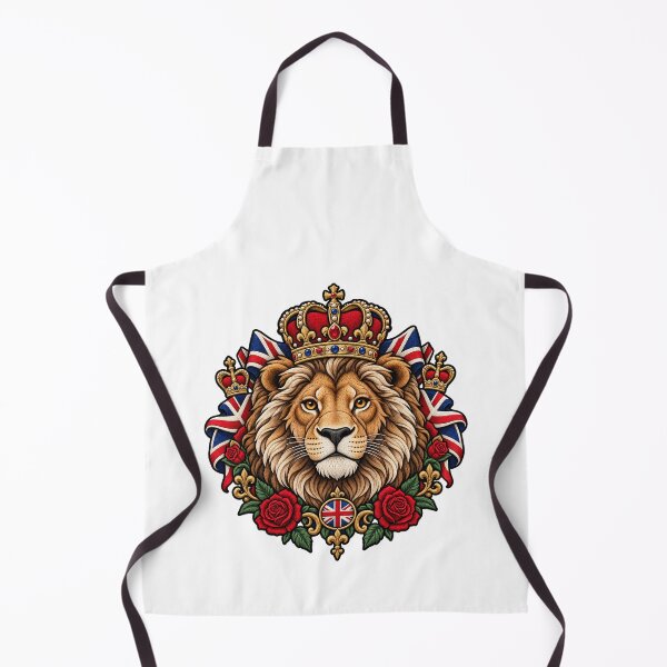 Item preview, UK Lion British Flag National Animal Graphic designed and sold by ArtDesignTp.