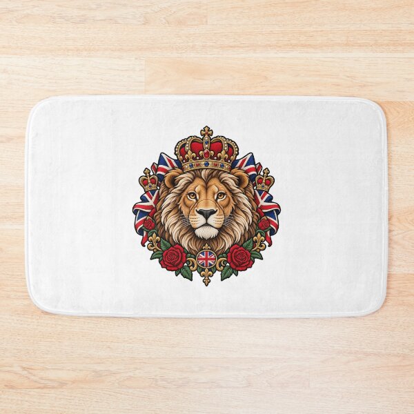 Item preview, UK Lion British Flag National Animal Graphic designed and sold by ArtDesignTp.