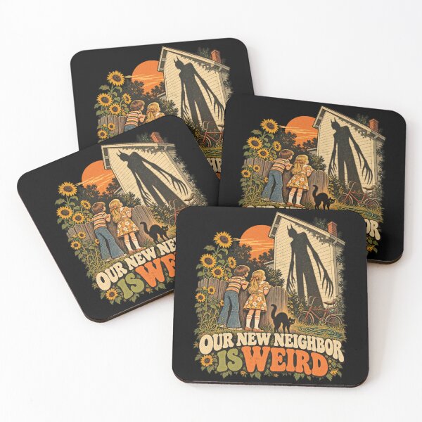 Item preview, Our New Neighbor Is Weird Retro Horror designed and sold by 966 A.D..
