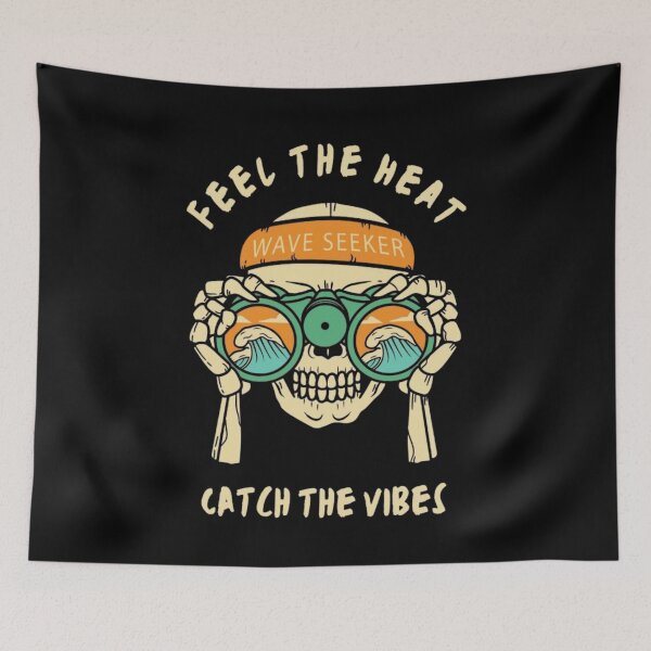 Item preview, Feel the Heat Catch the Vibes – Skeleton Summer designed and sold by RajDeals.