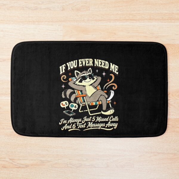 Item preview, Funny Raccoon 5 Missed Calls And 6 Text Messages designed and sold by elderberry.