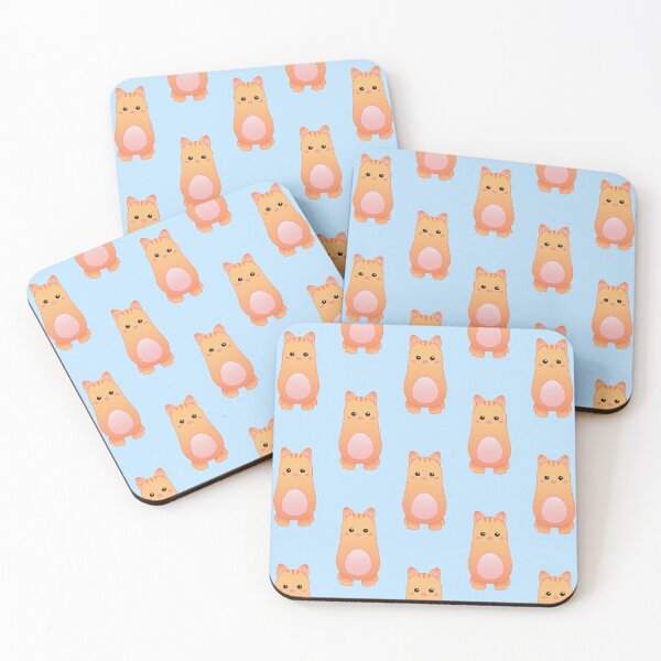 Item preview, Pattern of Cute Pastel Baby Orange Cat - Kawaii Chibi illustration designed and sold by Agamaji.